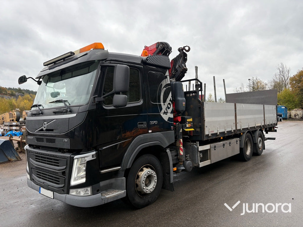 Lastbil med kran - Volvo FM 370 FASSI F155 - 栏板式/ 平板卡车, 起重车:图1 Lastbil med kran - Volvo FM 370 FASSI F155 - 栏板式/ 平板卡车, 起重车:图1
