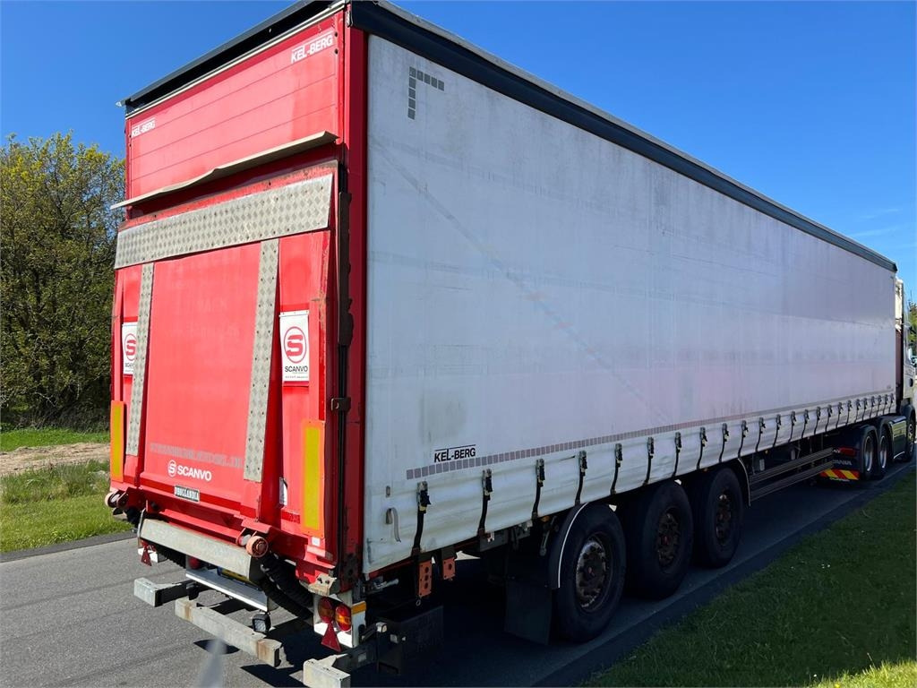 Kel-Berg D100V 13,6 mtr gardin - lodretstående lift - 侧帘半拖车:图1 Kel-Berg D100V 13,6 mtr gardin - lodretstående lift - 侧帘半拖车:图1