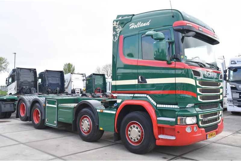 Scania R520 HL V8 8x2 - EURO 6 - MANUAL - RETARDER - WHEELBASE: 510 cm - 10 TONS FRONT AXLE - XENON - - 集装箱运输车/ 可拆卸车身的卡车:图3 Scania R520 HL V8 8x2 - EURO 6 - MANUAL - RETARDER - WHEELBASE: 510 cm - 10 TONS FRONT AXLE - XENON - - 集装箱运输车/ 可拆卸车身的卡车:图3