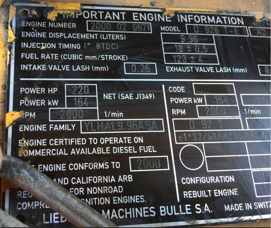 Liebherr R944HDSL - 备件 适用于 履带式挖掘机:图5 Liebherr R944HDSL - 备件 适用于 履带式挖掘机:图5