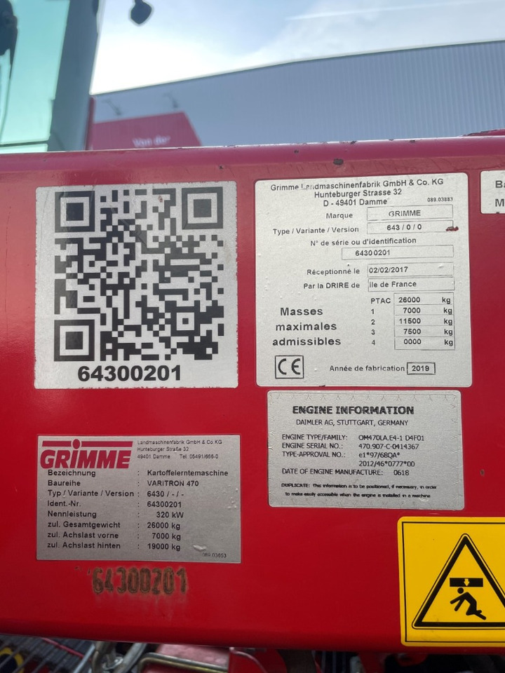 Grimme VARITRON 470 MS FKEV - 收割机:图2 Grimme VARITRON 470 MS FKEV - 收割机:图2