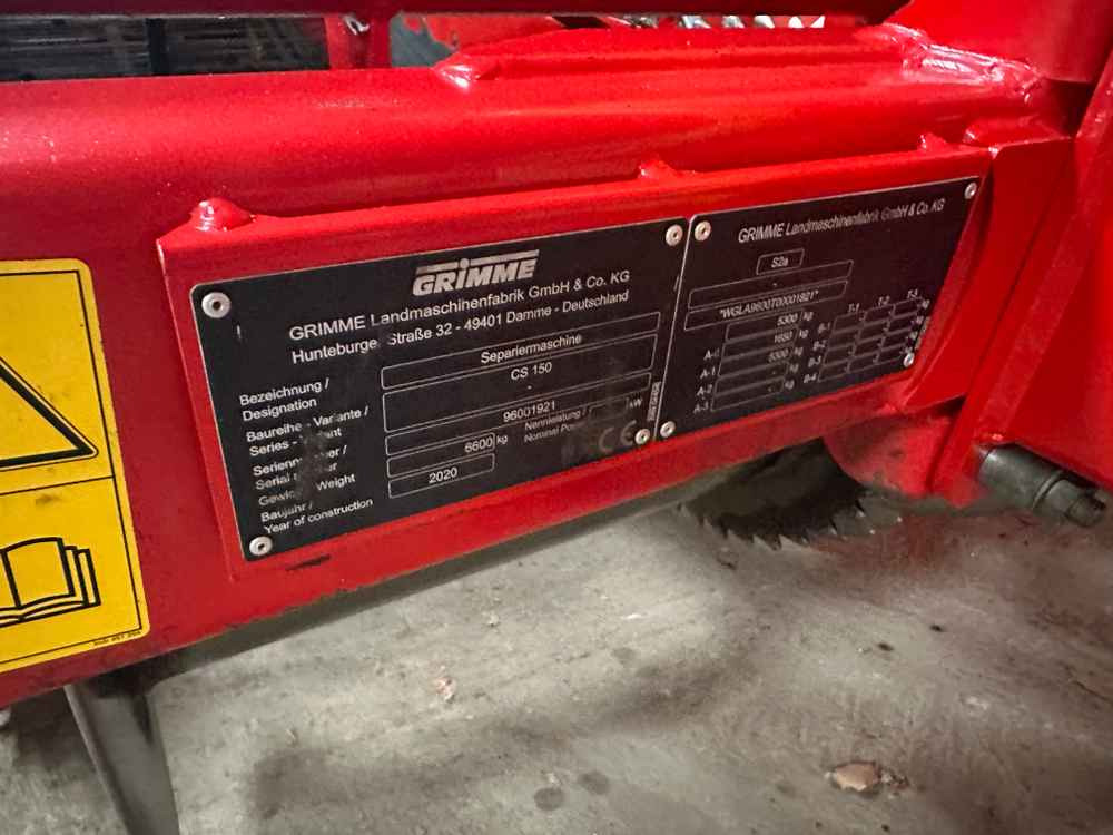 Grimme CS-150 CombiStar XL - 马铃薯收获机:图2 Grimme CS-150 CombiStar XL - 马铃薯收获机:图2