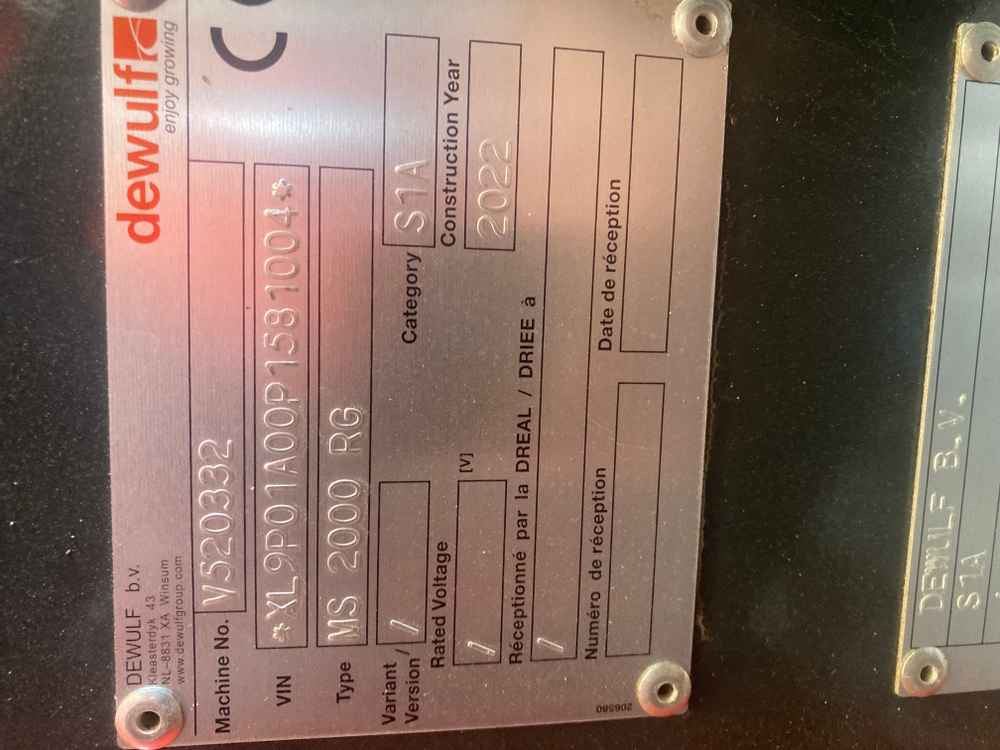 Dewulf Dewulf MS 2000, B.V S1A, 2 Row Potato Belt Planter - 收割机:图3 Dewulf Dewulf MS 2000, B.V S1A, 2 Row Potato Belt Planter - 收割机:图3