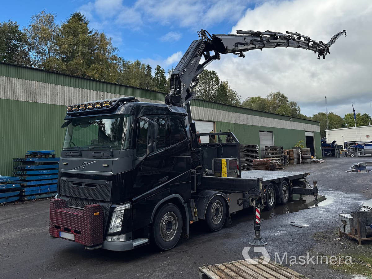 Bodbil Volvo FH 82F med Fassi F820 kran & jib - 栏板式/ 平板卡车, 起重车:图1 Bodbil Volvo FH 82F med Fassi F820 kran & jib - 栏板式/ 平板卡车, 起重车:图1