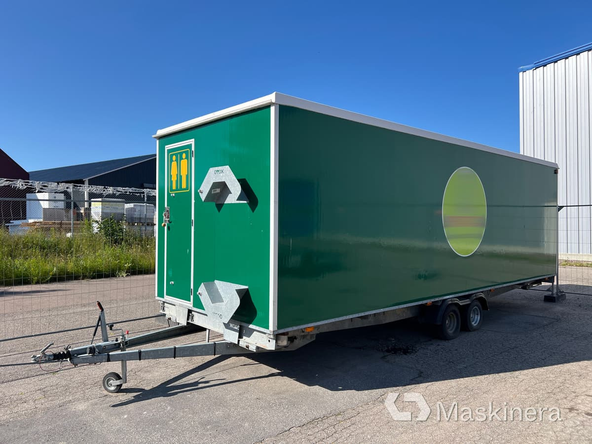 建筑集装箱, 全挂车 Godik Toalettvagn 10 personer:图1