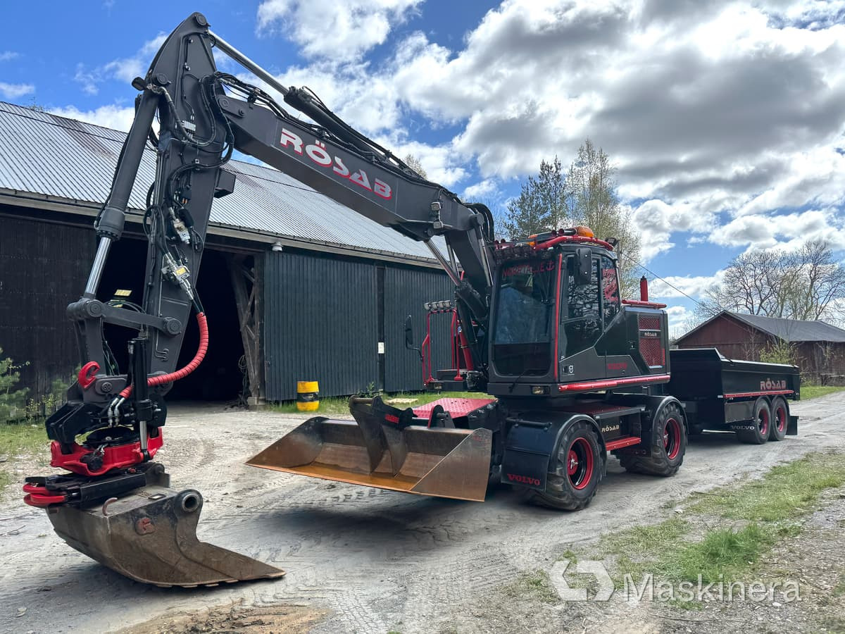 Hjulgrävare Volvo EW160E med kärra - 履带式挖掘机:图1 Hjulgrävare Volvo EW160E med kärra - 履带式挖掘机:图1