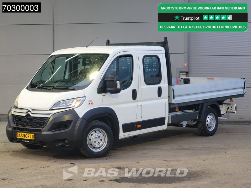Citroën Jumper 130PK Open Laadbak Dubbel Cabine Euro6 Tipper Benne Kieper - 平板货车:图1 Citroën Jumper 130PK Open Laadbak Dubbel Cabine Euro6 Tipper Benne Kieper - 平板货车:图1