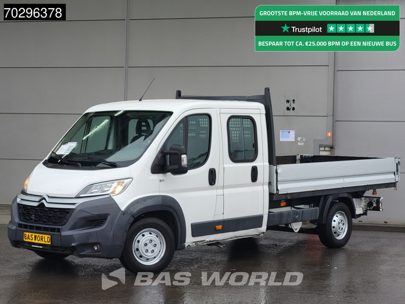 Citroën Jumper 130PK Open Laadbak Dubbel Cabine Trekhaak Airco Cruise Euro6 Pritsche Pickup Open Box Airco Trekhaak Cruise control - 平板货车:图1 Citroën Jumper 130PK Open Laadbak Dubbel Cabine Trekhaak Airco Cruise Euro6 Pritsche Pickup Open Box Airco Trekhaak Cruise control - 平板货车:图1