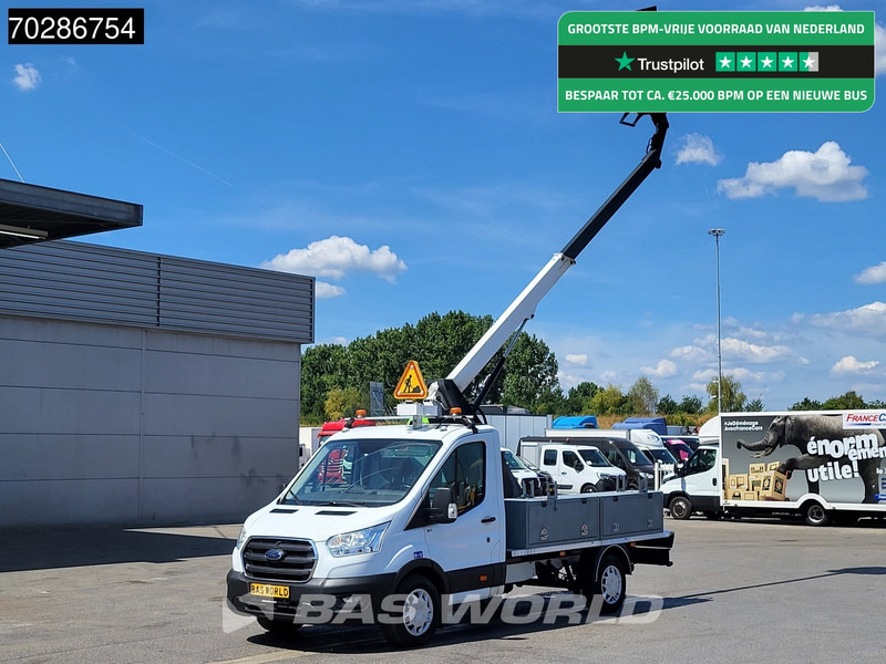 Ford Transit 130pk Hoogwerker 11meter Werkhoogte Trekhaak Airco Cruise Euro6 Nacelle Arbeitsbühne 1Personen Trekhaak Cruise control - 小型货车:图1 Ford Transit 130pk Hoogwerker 11meter Werkhoogte Trekhaak Airco Cruise Euro6 Nacelle Arbeitsbühne 1Personen Trekhaak Cruise control - 小型货车:图1
