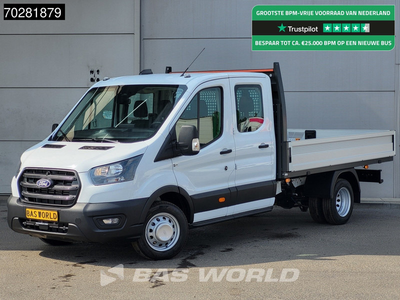 Ford Transit 170pk Automaat Dubbel Cabine 3500kg Trekhaak Open Laadbak Pritsche SYNC4 scherm CarPlay Camera Airco Trekhaak Cruise control - 平板货车:图1 Ford Transit 170pk Automaat Dubbel Cabine 3500kg Trekhaak Open Laadbak Pritsche SYNC4 scherm CarPlay Camera Airco Trekhaak Cruise control - 平板货车:图1
