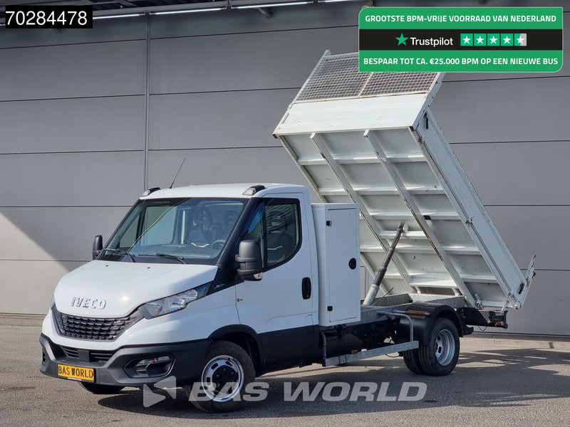 Iveco Daily 35C14 Open Laadbak met Kist Dubbellucht 3,5t Trekhaak Airco Cruise Euro6 Pritsche Pickup Open Box Airco Trekhaak Cruise control - 平板货车:图1 Iveco Daily 35C14 Open Laadbak met Kist Dubbellucht 3,5t Trekhaak Airco Cruise Euro6 Pritsche Pickup Open Box Airco Trekhaak Cruise control - 平板货车:图1