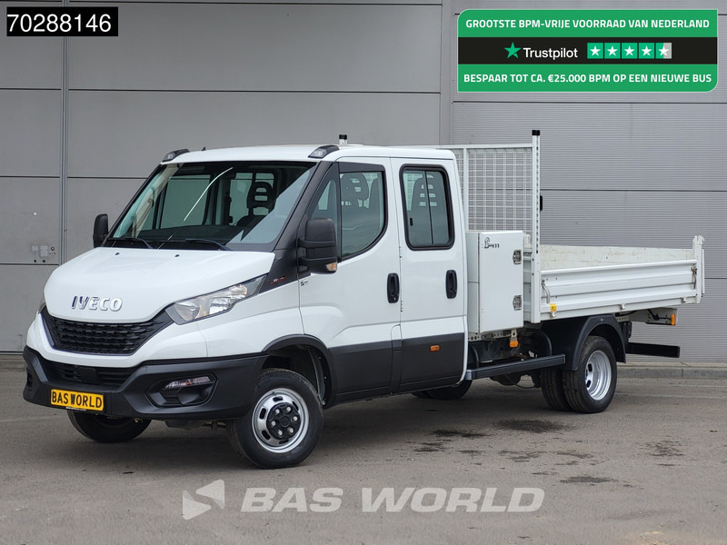 Iveco Daily 35C16 Open Laadbak met Kist Dubbel Cabine Dubbellucht 3,5t Trekhaak Navi Airco Cruise Camera Euro6 Pritsche Pickup Open Box 2m3 - 平板货车:图1 Iveco Daily 35C16 Open Laadbak met Kist Dubbel Cabine Dubbellucht 3,5t Trekhaak Navi Airco Cruise Camera Euro6 Pritsche Pickup Open Box 2m3 - 平板货车:图1