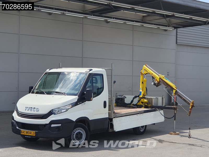 Iveco Daily 35S14 Open Laadbak Kraanwagen Hyva HA15 Euro6 3,5t Trekhaak Crane Kranwagen Pritsche Pickup Open Box Trekhaak - 平板货车:图5 Iveco Daily 35S14 Open Laadbak Kraanwagen Hyva HA15 Euro6 3,5t Trekhaak Crane Kranwagen Pritsche Pickup Open Box Trekhaak - 平板货车:图5