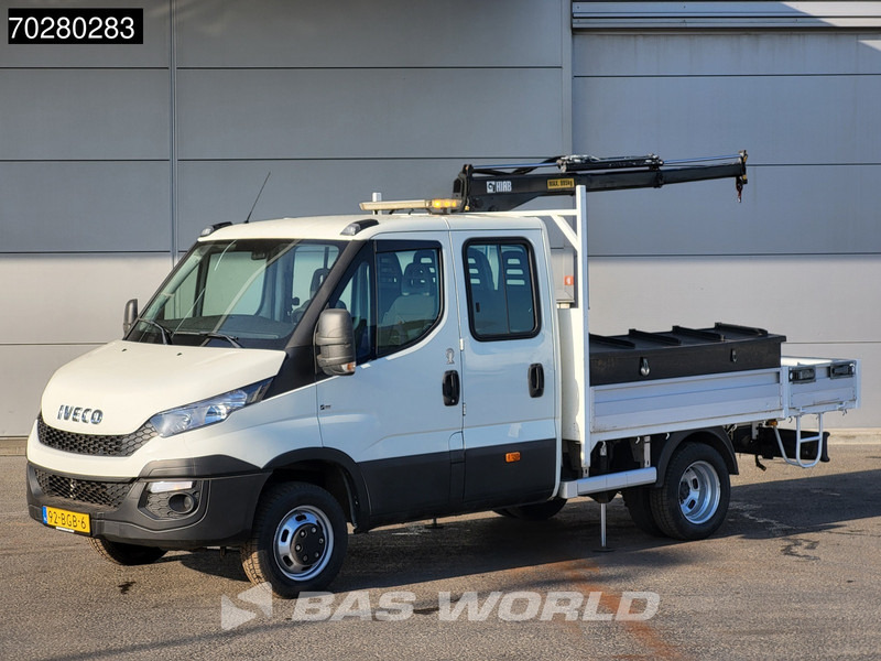 Iveco Daily 50C17 3,0L Automaat 170PK HIAB 017T-2 DC Open laadbak Dubbellucht Airco Euro6 Pickup Crane Kraanwagen Kranwagen Pritsche Airco D - 平板货车:图2 Iveco Daily 50C17 3,0L Automaat 170PK HIAB 017T-2 DC Open laadbak Dubbellucht Airco Euro6 Pickup Crane Kraanwagen Kranwagen Pritsche Airco D - 平板货车:图2