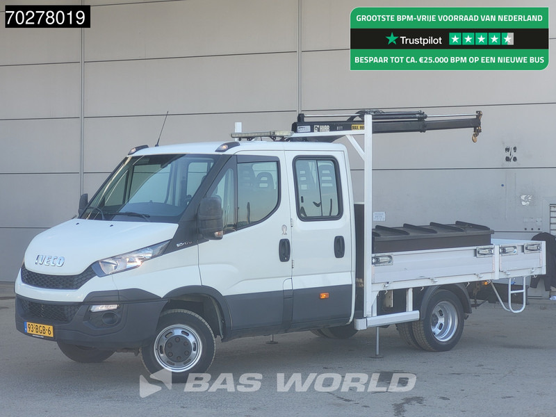 Iveco Daily 50C17 3.0L Automaat DC Open laadbak Kraan Hiab 017T-2 Airco APK 10-2025 Pickup Crane Kraanwagen Pritsche Airco Dubbel cabine - 平板货车:图1 Iveco Daily 50C17 3.0L Automaat DC Open laadbak Kraan Hiab 017T-2 Airco APK 10-2025 Pickup Crane Kraanwagen Pritsche Airco Dubbel cabine - 平板货车:图1