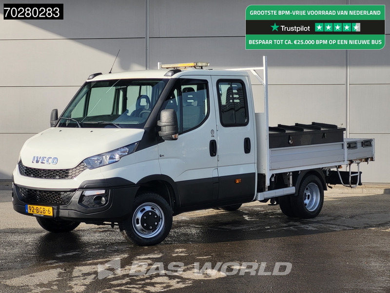 Iveco Daily 50C17 3,0L Automaat HIAB 017T-2 DC Open laadbak Dubbellucht Airco Euro6 Pickup Crane Kraanwagen Pritsche Airco Dubbel cabine - 平板货车:图1 Iveco Daily 50C17 3,0L Automaat HIAB 017T-2 DC Open laadbak Dubbellucht Airco Euro6 Pickup Crane Kraanwagen Pritsche Airco Dubbel cabine - 平板货车:图1