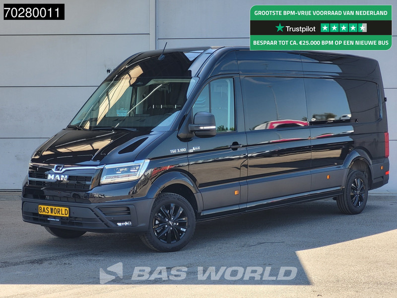 MAN TGE 3.180 4x4 Automaat 2025 Facelift L4H3 LED ACC Navi Airco Cruise Camera Parkeersensoren L3H2 Allrad 4WD 15m3 Airco - 无侧窗厢式货车:图1 MAN TGE 3.180 4x4 Automaat 2025 Facelift L4H3 LED ACC Navi Airco Cruise Camera Parkeersensoren L3H2 Allrad 4WD 15m3 Airco - 无侧窗厢式货车:图1