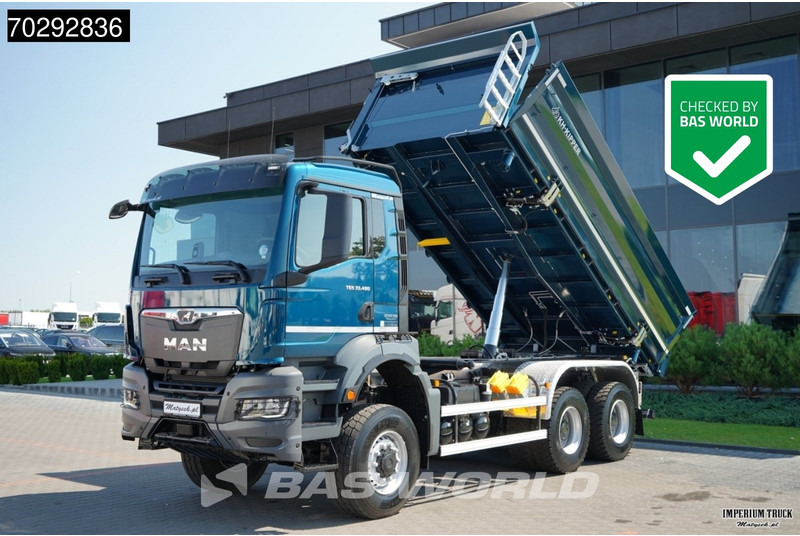 MAN TGS 33.480 TGS 6X6 11m3 KH-3-Way Kipper 6x6 Steel Suspension Automatic Big-Axle Euro 6 - 翻斗车:图1 MAN TGS 33.480 TGS 6X6 11m3 KH-3-Way Kipper 6x6 Steel Suspension Automatic Big-Axle Euro 6 - 翻斗车:图1