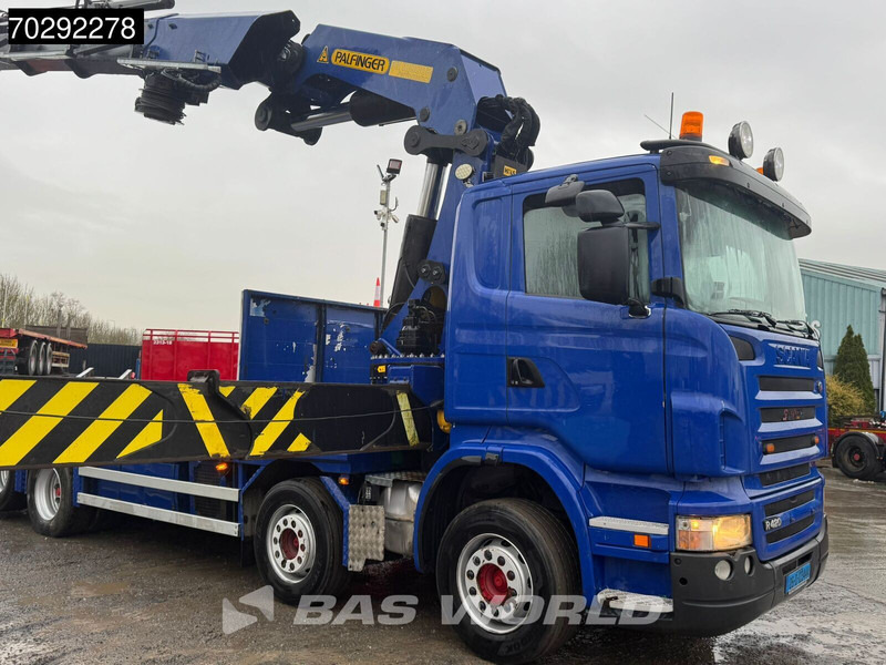 Scania R420 8X2 Palfinger PK100002 Crane Kran + PJ170 JIB Lift Axle Euro 4 - 栏板式/ 平板卡车, 起重车:图5 Scania R420 8X2 Palfinger PK100002 Crane Kran + PJ170 JIB Lift Axle Euro 4 - 栏板式/ 平板卡车, 起重车:图5