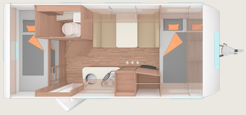 Weinsberg CaraOne 480 QDK - 旅行拖车:图2 Weinsberg CaraOne 480 QDK - 旅行拖车:图2