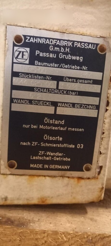 ZF 5-WG-200 - 变速箱:图5 ZF 5-WG-200 - 变速箱:图5