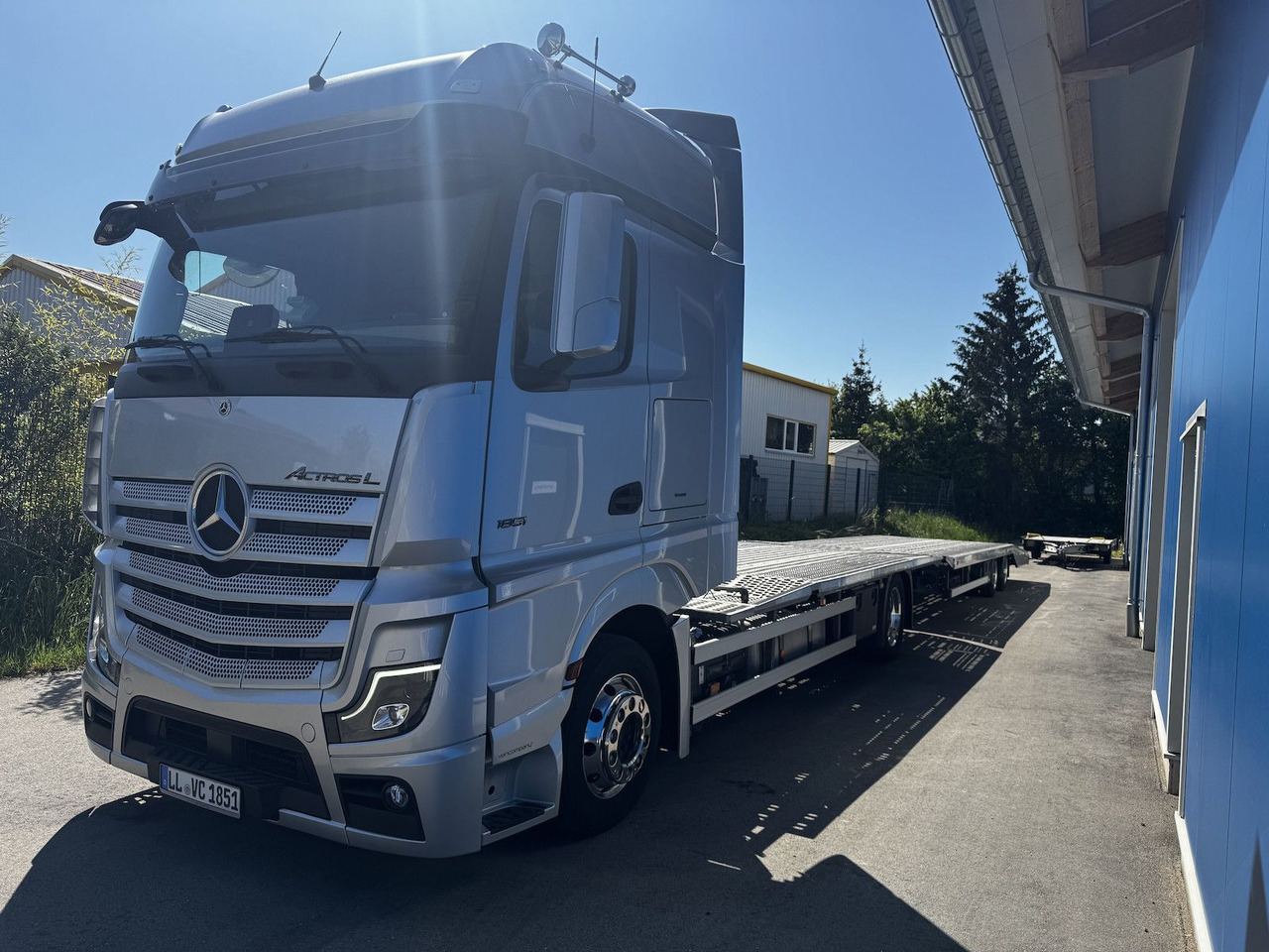 Mercedes-Benz Actros L 1851 FVG Autotransporter + Hänger - 自动转运卡车:图3 Mercedes-Benz Actros L 1851 FVG Autotransporter + Hänger - 自动转运卡车:图3