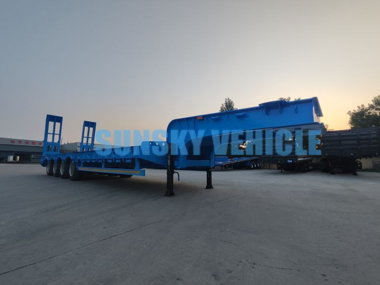 新的 低装载半拖车 用于运输 重型机械 SUNSKY 30Ton lowbed trailer：图6