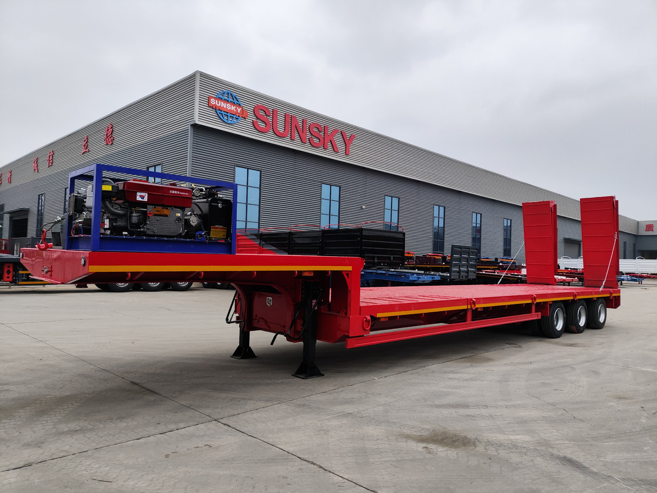 SUNSKY 30Ton lowbed trailer - 低装载半拖车:图2 SUNSKY 30Ton lowbed trailer - 低装载半拖车:图2