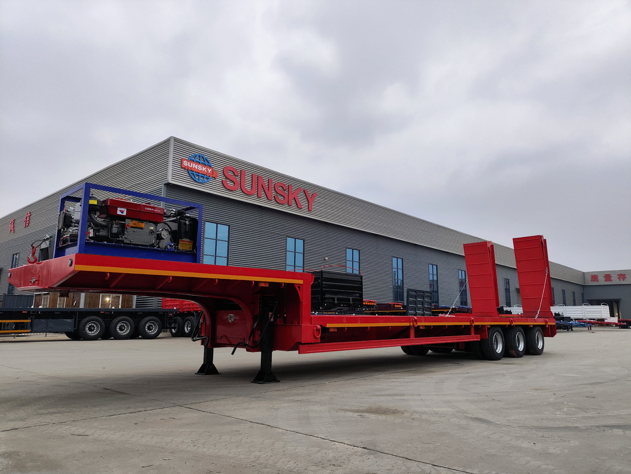 SUNSKY 30Ton lowbed trailer - 低装载半拖车:图4 SUNSKY 30Ton lowbed trailer - 低装载半拖车:图4