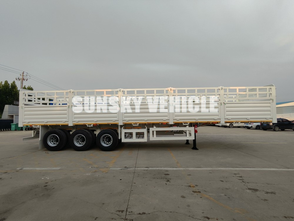 新的 栏板式/ 平板半拖车 用于运输 散装材料 SUNSKY：图7