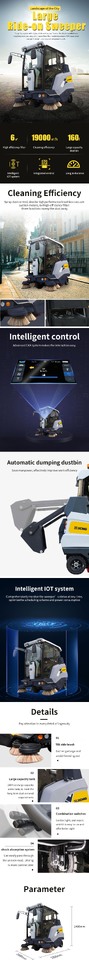 新的 道路清扫机 XCMG Official XGHD160ASAC Road Street Sweeper Truck Ride On Floor Sweeper:图6 新的 道路清扫机 XCMG Official XGHD160ASAC Road Street Sweeper Truck Ride On Floor Sweeper:图6