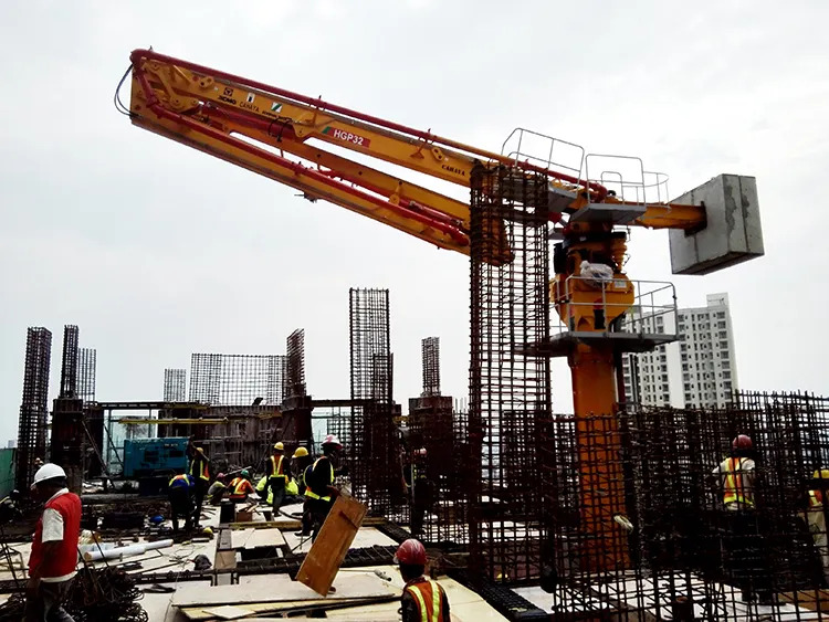 XCMG Schwing Concrete Distributor HGP32 High Efficiency 22kw 32m Hydraulic Spider Concrete Placing Boom Made in China - 固定式混凝土泵:图5 XCMG Schwing Concrete Distributor HGP32 High Efficiency 22kw 32m Hydraulic Spider Concrete Placing Boom Made in China - 固定式混凝土泵:图5
