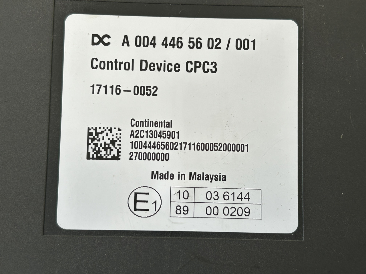 MERCEDES ACTROS MP4 CPC3 - ECU:图3 MERCEDES ACTROS MP4 CPC3 - ECU:图3