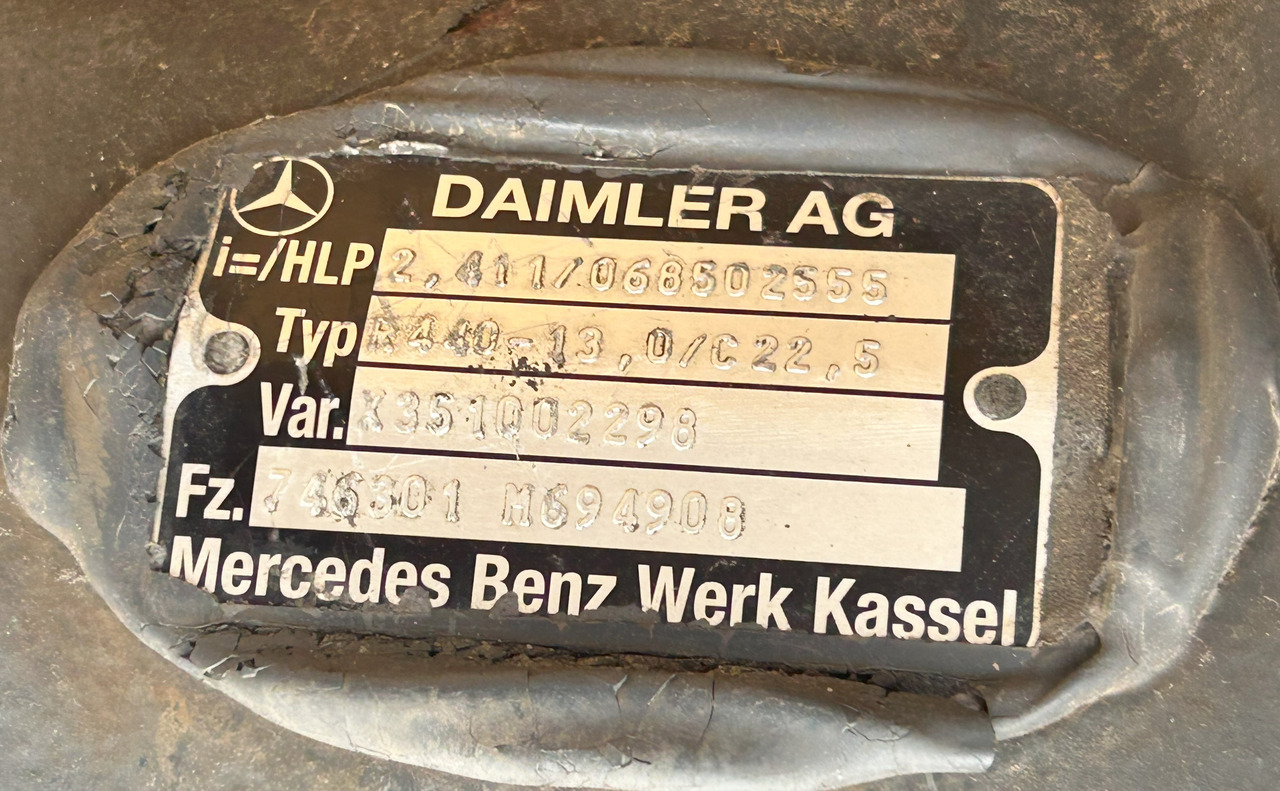 MERCEDES ACTROS MP4 R440-13 2,411 - 后轴 适用于 卡车:图2 MERCEDES ACTROS MP4 R440-13 2,411 - 后轴 适用于 卡车:图2