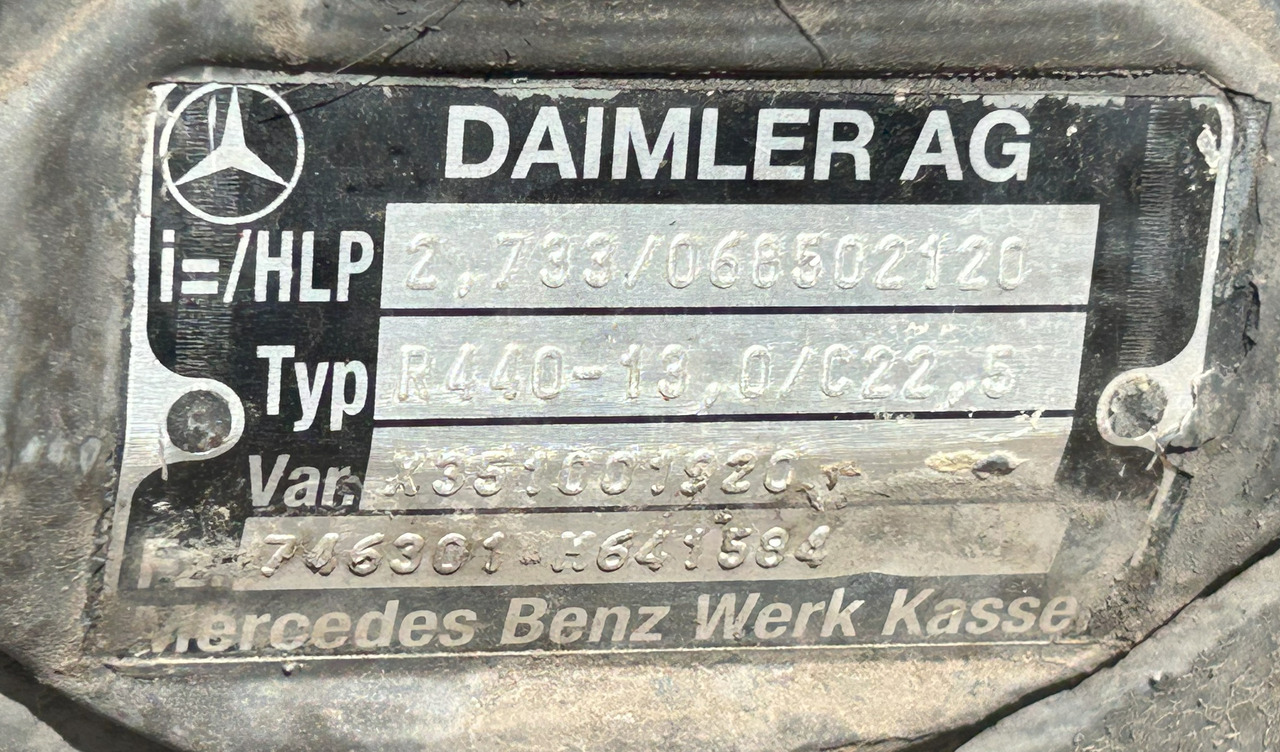 MERCEDES AXLE + HUBS R440-13,0 2,733 ACTROS MP4 - 后轴:图4 MERCEDES AXLE + HUBS R440-13,0 2,733 ACTROS MP4 - 后轴:图4