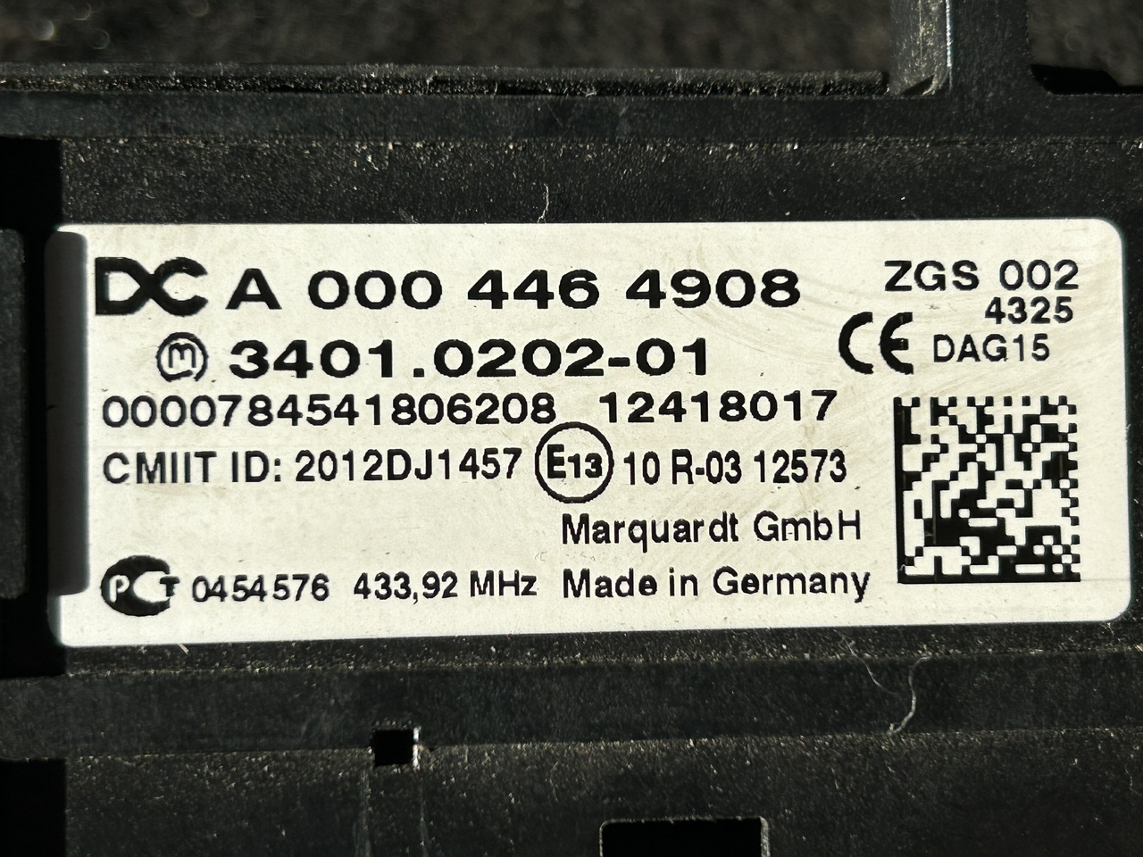 MERCEDES-BENZ ACTROS MP4 START/STOP IGNITION SWITCH - 仪表板 适用于 卡车:图5 MERCEDES-BENZ ACTROS MP4 START/STOP IGNITION SWITCH - 仪表板 适用于 卡车:图5