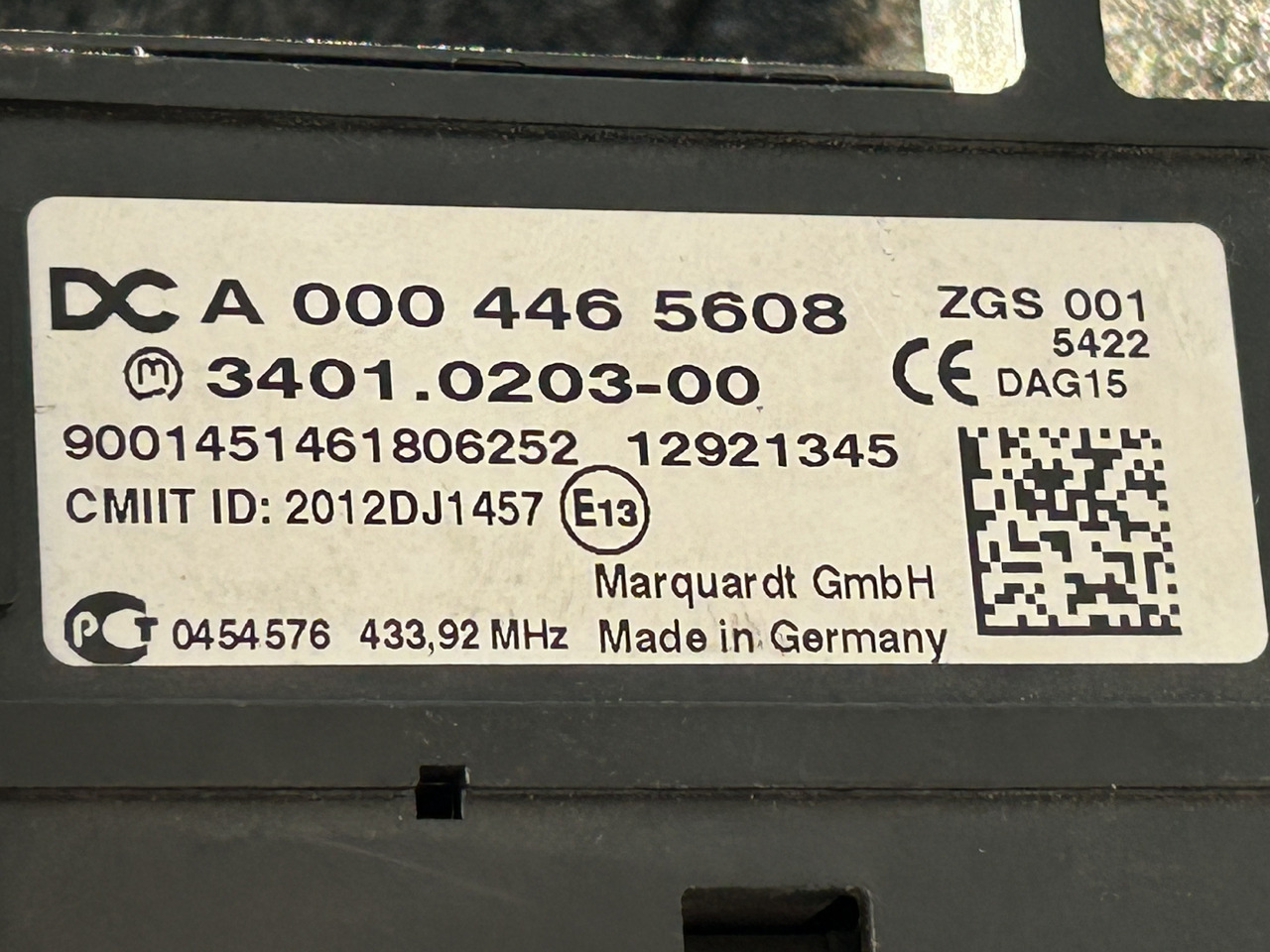 MERCEDES-BENZ ACTROS MP4 START/STOP IGNITION SWITCH - 仪表板 适用于 卡车:图5 MERCEDES-BENZ ACTROS MP4 START/STOP IGNITION SWITCH - 仪表板 适用于 卡车:图5