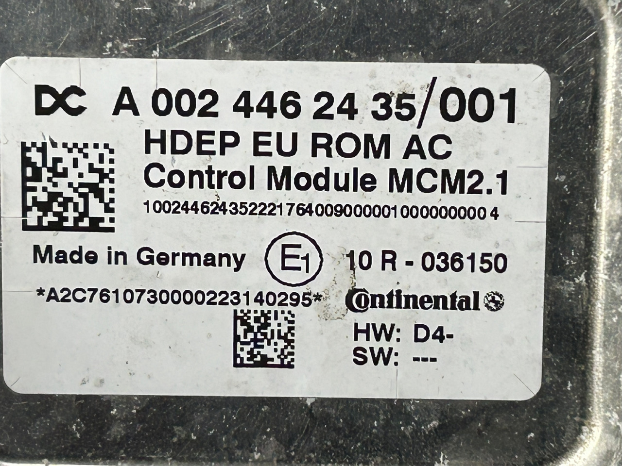 MERCEDES MCM 2.1 ACTROS MP4 OM 470 - ECU 适用于 卡车:图3 MERCEDES MCM 2.1 ACTROS MP4 OM 470 - ECU 适用于 卡车:图3