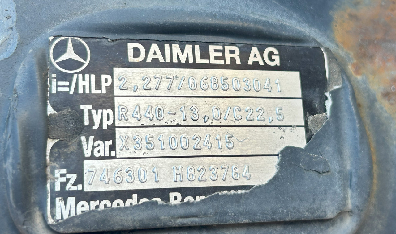 后轴 适用于 卡车 REAR AXLE + HUBS ACTROS MP4 R440-13 2,277：图10