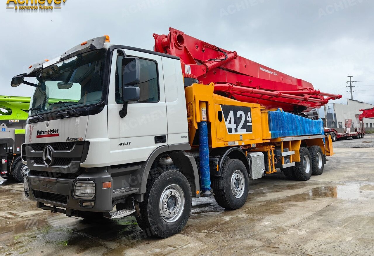 PUTZMEISTER Mercedes-Benz Actros 4141 concrete pumpM42-4R 170 m³【ACHIEVE】TOP CONDITION!!! - 混凝土泵车:图2 PUTZMEISTER Mercedes-Benz Actros 4141 concrete pumpM42-4R 170 m³【ACHIEVE】TOP CONDITION!!! - 混凝土泵车:图2