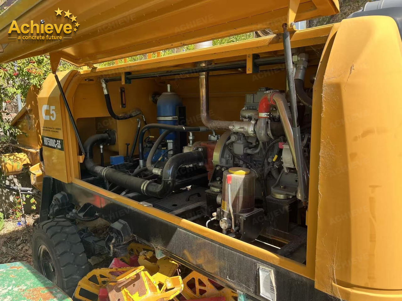 SANY 【ACHIEVE】TOP CONDITION!!! demo new low hours Sany Concrete Trailer Pump 2015 HBT6016C-5D - 固定式混凝土泵:图4 SANY 【ACHIEVE】TOP CONDITION!!! demo new low hours Sany Concrete Trailer Pump 2015 HBT6016C-5D - 固定式混凝土泵:图4