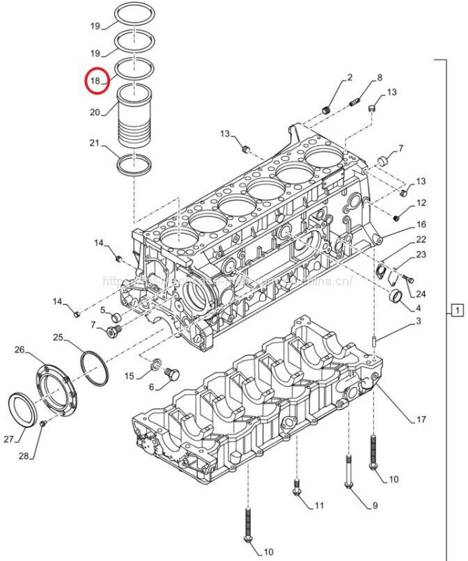 FPT IVECO CASE Cursor11 F3GFE613A B001 5801863562/5801690111 Liner seal ring 504372472 - 活塞/环/ 衬套:图3 FPT IVECO CASE Cursor11 F3GFE613A B001 5801863562/5801690111 Liner seal ring 504372472 - 活塞/环/ 衬套:图3