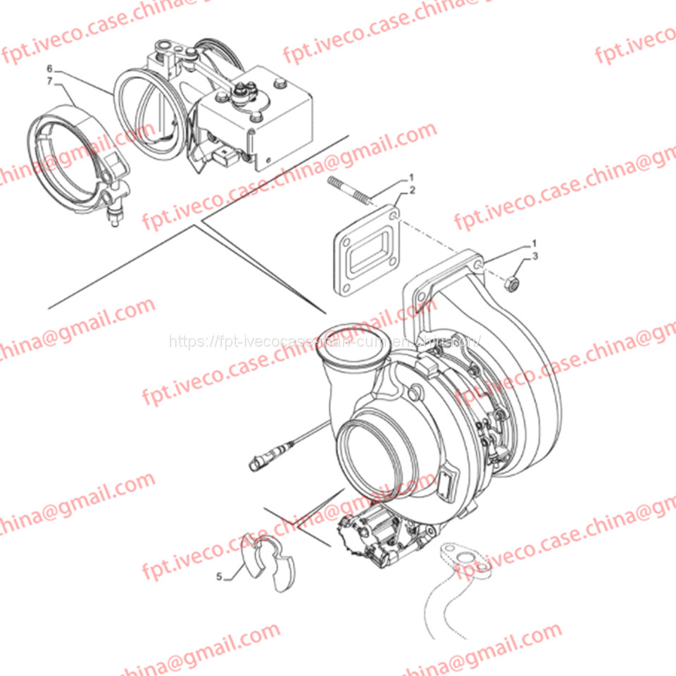 FPT IVECO CASE Cursor9 F2CFE614A*B041/F2CGE614F*V004 5802431166 Turbocharger 5801621755 504179011 - 涡轮增压器 适用于 卡车:图4 FPT IVECO CASE Cursor9 F2CFE614A*B041/F2CGE614F*V004 5802431166 Turbocharger 5801621755 504179011 - 涡轮增压器 适用于 卡车:图4