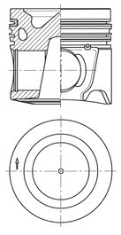 IVECO FPT F4HFE613Y Piston with Rings 500055920 8099100 - 活塞/环/ 衬套:图2 IVECO FPT F4HFE613Y Piston with Rings 500055920 8099100 - 活塞/环/ 衬套:图2