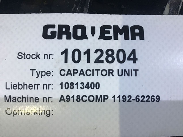 Liebherr Capacitor Unit - 空调零件:图2 Liebherr Capacitor Unit - 空调零件:图2