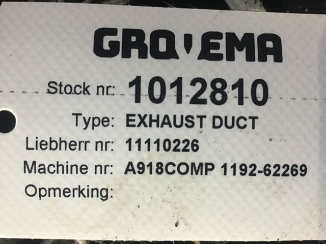 Liebherr Exhaust Duct - 排气管:图5 Liebherr Exhaust Duct - 排气管:图5