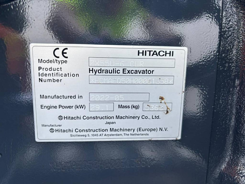 Hitachi ZX 55 U-6 CLR - 小型挖掘机:图5 Hitachi ZX 55 U-6 CLR - 小型挖掘机:图5
