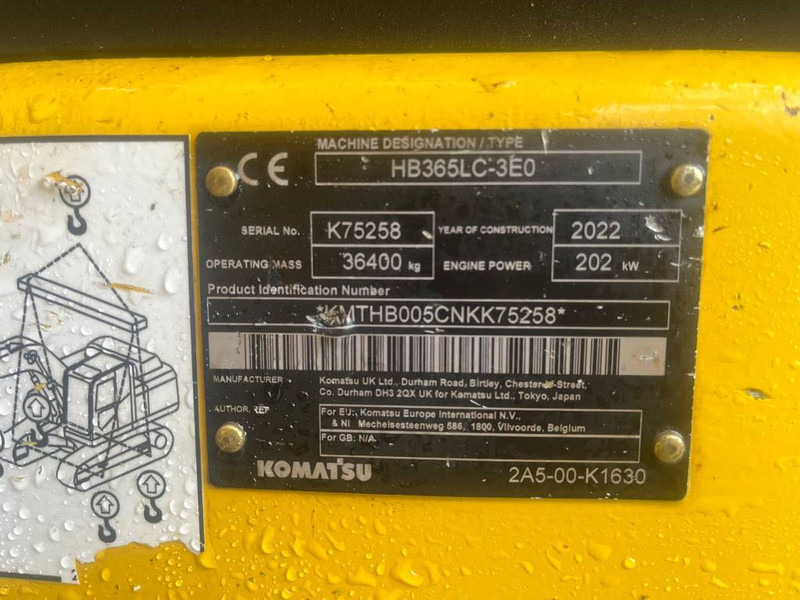 Komatsu HB 365 LC-3 Hybrid - 履带式挖掘机:图5 Komatsu HB 365 LC-3 Hybrid - 履带式挖掘机:图5