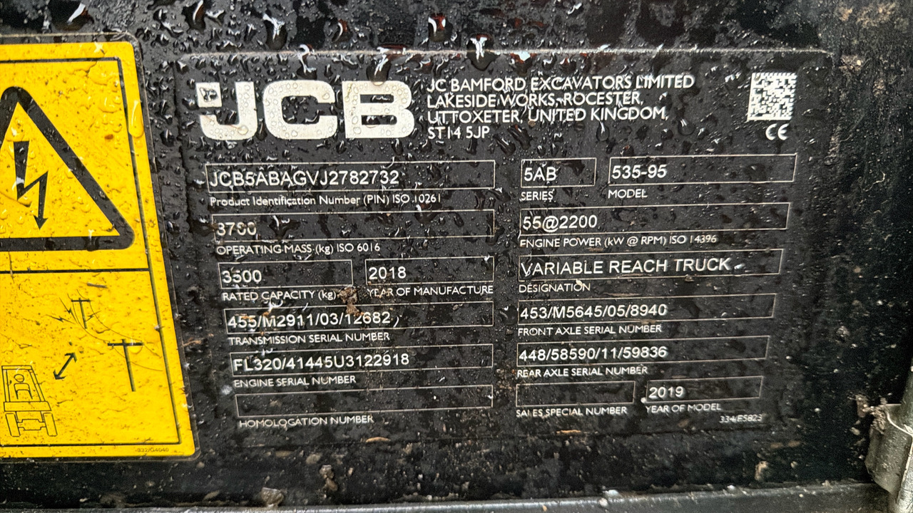 伸缩臂叉装车 JCB 535-95：图10