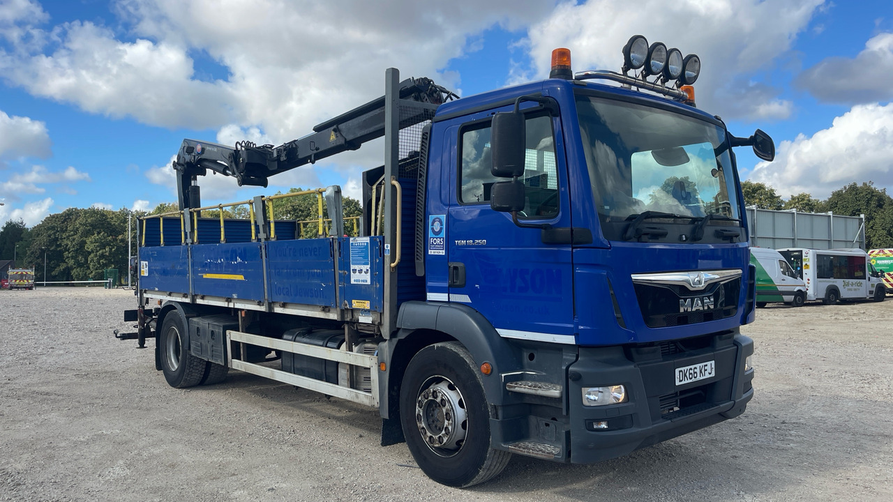 Man TGM 18.250 - 栏板式/ 平板卡车, 起重车:图1 Man TGM 18.250 - 栏板式/ 平板卡车, 起重车:图1